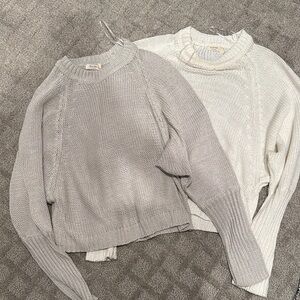 Set of 2 Harper Heritage crewneck sweaters